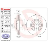 Tarcze hamulcowe - Tarcza hamulcowa BREMBO 09.9772.11 - miniaturka - grafika 1
