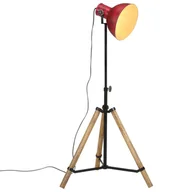 Lampy stojące - vidaXL Lampa stojąca, 25 W, postarzany czerwony, 75x75x90-150 cm, E27 - miniaturka - grafika 1