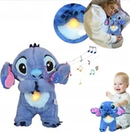 Szumiące zabawki - STITCH STICH MASKOTKA MIŚ SZUMIĄCY PRZYTULANKA ODDYCHAJĄCA USPOKAJACZ NA SEN - miniaturka - grafika 1