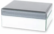 Biżuteria - akcesoria - Szkatułka na biżuterię szklana pudełko glamour 8x19x15 144817 - miniaturka - grafika 1