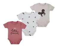 Body dla niemowląt - Body ramię Little Princess kr. rękaw 3-pak 80 - miniaturka - grafika 1