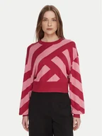 Swetry damskie - United Colors Of Benetton Sweter 1081E10EJ Różowy Regular Fit - miniaturka - grafika 1