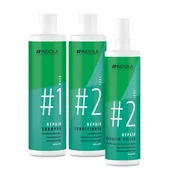 Zestawy kosmetyków damskich - Indola Repair, zestaw regenerujący do włosów, szampon + odżywka + kuracja - miniaturka - grafika 1