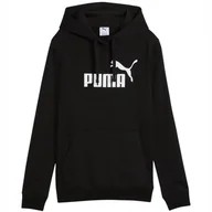 Bluzy damskie - Bluza damska Puma ESS No.1 Logo Hoodie czarna 682390 01 2XL - miniaturka - grafika 1