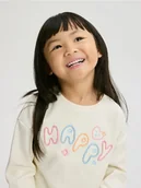 Bluzki dla niemowląt - Reserved - Koszulka z haftowanym napisem - złamana biel - miniaturka - grafika 1