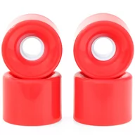 Akcesoria do skatingu - SMJ Kółka do deskorolki plastikowej 59x46mm 4szt. czerwone K4338-0 - miniaturka - grafika 1