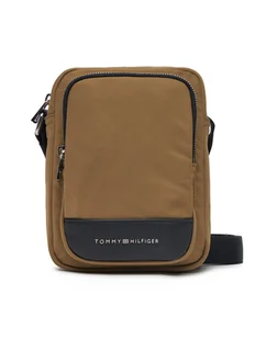 Tommy Hilfiger Saszetka Th Business Mini Reporter AM0AM13190 Brązowy - Nerki - miniaturka - grafika 1