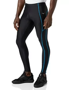 Mizuno Męskie spodnie treningowe Core Long Tight, czarny/niebieski Algier, XXL - Spodenki męskie - miniaturka - grafika 1