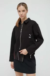 Puma kurtka jeansowa X The Ragged Priest damska kolor czarny przejściowa oversize - Kurtki damskie - miniaturka - grafika 1