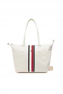 Torby i wózki na zakupy - Tommy Hilfiger torebka shopper poliester kość słoniowa - miniaturka - grafika 1