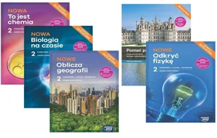 Pakiet Nowa Biologia na czasie 2, Nowa To jest chemia 2, Nowe Oblicza geografii 2. Podręcznik,NOWE Odkryć fizykę 2. Podręcznik, Poznać - Podręczniki dla liceum - miniaturka - grafika 1