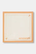 Apaszki i szaliki damskie - Patrizia Pepe apaszka jedwabna damski kolor beżowy wzorzysta 8F0081 A4X1 - miniaturka - grafika 1