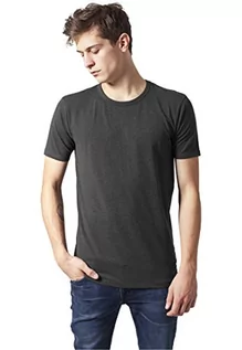Koszulki męskie - Urban Classics Męski T-shirt Fitted Stretch Tee, Basic Top dla mężczyzn z rozciągliwego materiału, dostępny w wielu kolorach, rozmiary S - XXL, antracyt, L - grafika 1