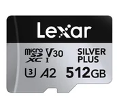 Karty pamięci - Lexar 512GB microSDXC Silver Plus UHS-I U3 A2 V30 - miniaturka - grafika 1