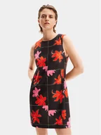 Sukienki - Desigual Sukienka letnia Houston 24SWVW01 Czarny Regular Fit - miniaturka - grafika 1