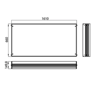 Emco Ramka montażowa 161x66 cm, 989700023 - odbiór osobisty: Kraków, Warszawa - Akcesoria łazienkowe - miniaturka - grafika 1