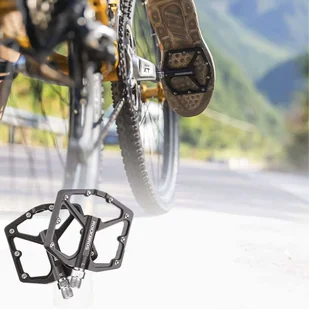 Pedały do roweru rowerowe platformowe RockBros K203-BK metalowe MTB komplet 2szt Czarne - Głośniki komputerowe - miniaturka - grafika 8