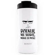Kubki termiczne - Kubek na napoje Dr.Bacty Notus 360 ml - Dziękuje, nie słodzę - biały - miniaturka - grafika 1