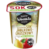 Soki i napoje niegazowane - Sady Wincenta Sok w Kubku o smaku Jabłkowo-Gruszkowy 100 Procent Tłoczony - miniaturka - grafika 1