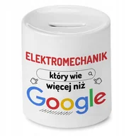 Skarbonki - Skarbonka Dla Elektromechanika na Urodziny Prezent z Nadrukiem ze Zdjęciem - miniaturka - grafika 1