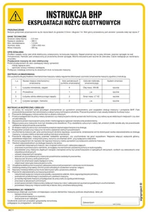IAC11 INSTRUKCJA BHP EKSPLOATACJI NOŻYC GILOTYNOWYCH, FN - FOLIA SAMOPRZYLEPNA; (245X350MM) - Instrukcje stanowiskowe BHP - miniaturka - grafika 1