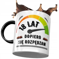 Kubki - Kubek Czarny na Urodziny 18 18ste 18-ste Prezent z Nadrukiem ze Zdjęciem+ Opakowanie na prezent (wzór 01) - miniaturka - grafika 1