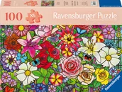 Puzzle - Puzzle 2D, Stay Fit, Kwiaty, 100 elementów - miniaturka - grafika 1