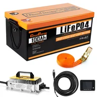Baterie do zasilaczy awaryjnych UPS - Bateria LiFePO4 do wózków golfowych Cloudenergy 48V(51,2V) 100Ah, z ładowarką 20A, energią 5120Wh, BMS Bluetooth 200A - miniaturka - grafika 1
