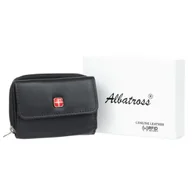 Portfele - Mały Portfel Męski Skórzany Albatross Cruz Czarny - miniaturka - grafika 1