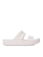 Klapki i japonki męskie - Crocs Klapki BAYA PLATFORM SANDAL 208188-6PI Różowy - miniaturka - grafika 1