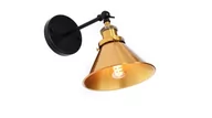 Lampy ścienne - Lumina Deco LAMPA ŚCIENNA KINKIET LOFTOWY CZARNY NORI W1 LDW BN05-1 (BK+MD) - miniaturka - grafika 1