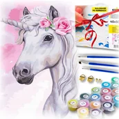 Malowanie po numerach - Zestaw do malowania po numerach - jednorożec - miniaturka - grafika 1