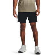 Spodenki męskie - Męskie Spodenki UNDER ARMOUR UA VANISH WOVEN 6IN SHORTS 1373718-001 – Czarny - miniaturka - grafika 1