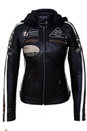 Odzież motocyklowa - Urban Leather Damska kurtka motocyklowa Ur-159 z ochraniaczami, czarna, 5XL - miniaturka - grafika 1