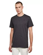 Koszulki męskie - G-STAR RAW Męski T-shirt Base-S Regular, Wielokolorowy (Dk Black Htr 336-7293), XS - miniaturka - grafika 1