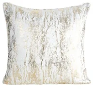Poszewki na poduszki - Poszewka dekoracyjna Elise 45 x 45 cm biało-złoty - miniaturka - grafika 1
