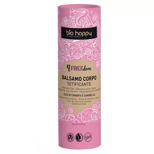 Bio Happy Happy Pielęgnacja ciała Jedwabisty balsam do ciała w sztyfcie Olej Konopny & Cynamon 65.0 g - Balsamy i kremy do ciała - miniaturka - grafika 1
