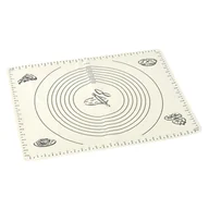 Pozostałe akcesoria kuchenne - Tadar Mata Stolnica Z Podziałką Silikonowa Silico Mata Biała 50 X 40 Cm - miniaturka - grafika 1