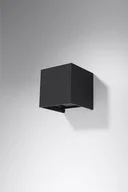 Lampy ogrodowe - Sollux Kinkiet LUCA Czarny LED IP54 SL.0545 Sollux SL.0545 - miniaturka - grafika 1