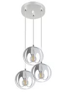 Lampy sufitowe - Lampex Ringo lampa wisząca 3-punktowa biała LPX0098/3P - miniaturka - grafika 1