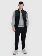 Spodnie sportowe męskie - 4F Spodnie dresowe joggery męskie - czarne XXL - miniaturka - grafika 1