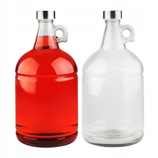 Szklana butelka butla GALON 3 L na WINO WODĘ ALKOHOL CYDR + ZAKRĘTKA - Domowy wyrób alkoholu - miniaturka - grafika 1