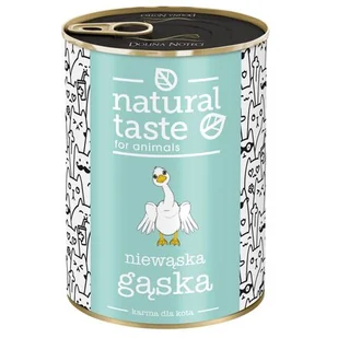 Dolina Noteci, Natural Taste Puszka dla Kota Niewąska Gąska 400g - Mokra karma dla kotów - miniaturka - grafika 1