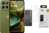 Etui i futerały do telefonów - Smartfon Motorola Moto G15 8/256GB Zielony PB6G0002PL + Etui Clear Case - miniaturka - grafika 1