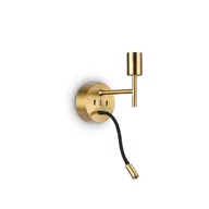Lampy ścienne - Ideal Lux Podstawa kinkietu SET UP MAP2 mosiądz 259857 - miniaturka - grafika 1