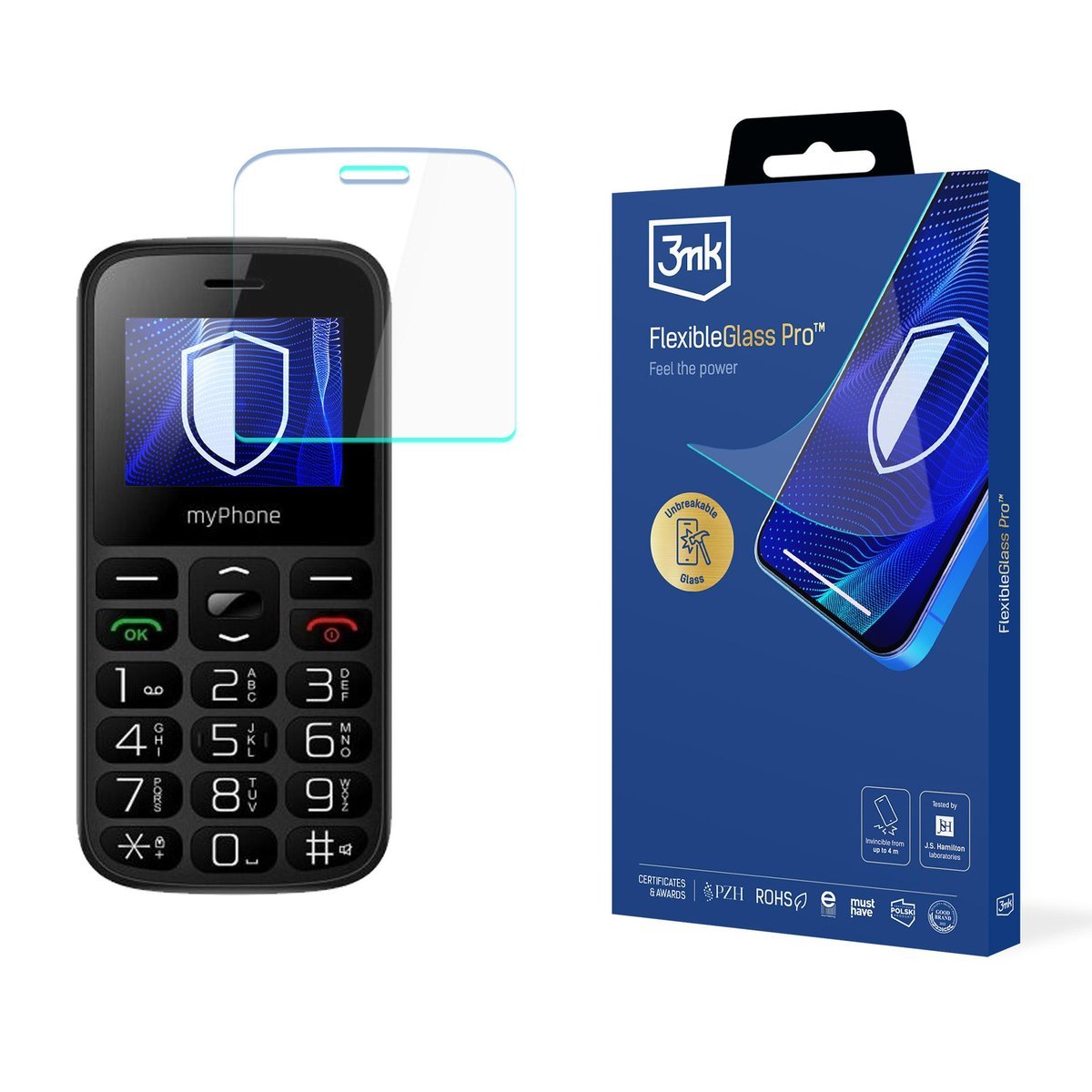 Szkło hybrydowe na ekran do MyPhone Halo A - 3mk FlexibleGlass Pro