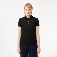 Koszulki i topy damskie - Lacoste damska koszulka polo z elastycznej piki bawełnianej Slim Fit - miniaturka - grafika 1