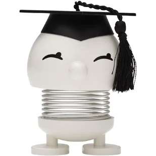 Hoptimist Figurka dekoracyjna Bimble S Iq White 26154 biały - Dekoracje domu - miniaturka - grafika 1