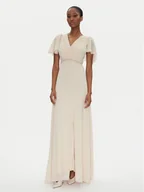 Sukienki - Rinascimento Sukienka wieczorowa CFC0122466003 Beżowy Regular Fit - miniaturka - grafika 1
