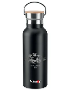 Butelka termiczna z grawerem Dr.Bacty Iris 500 ml - Czarna - Daulagiri - Butelki termiczne - miniaturka - grafika 1